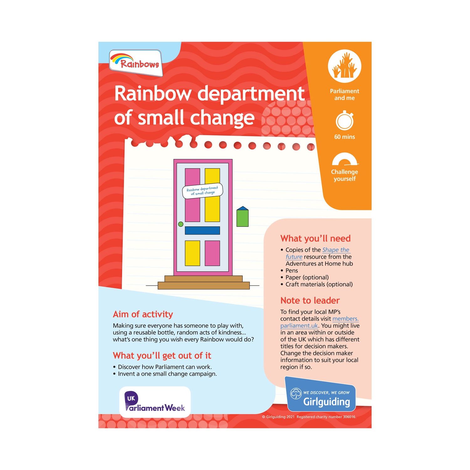 Rainbows UMA - take action - department of small change