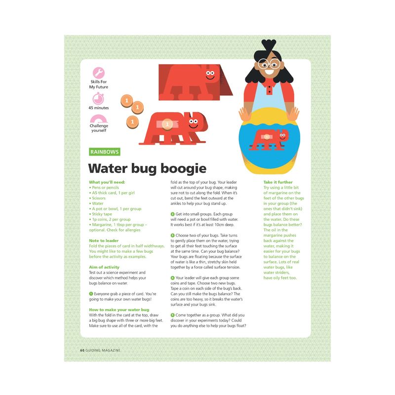 Rainbows UMA - skills for my future - water bug boogie