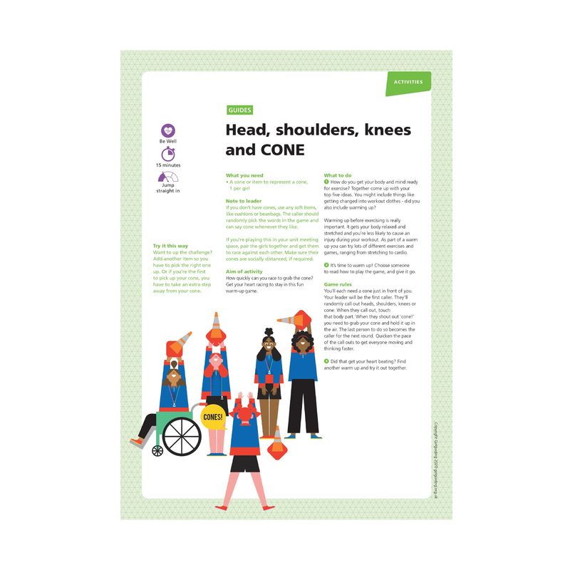 Guides UMA - be well - head shoulders knees and CONE