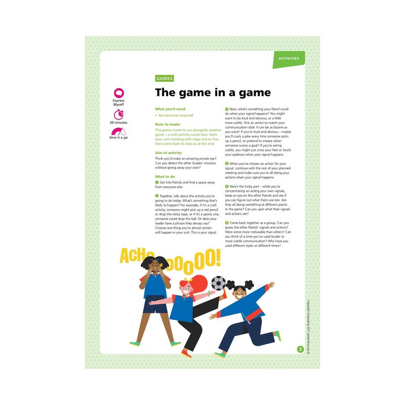 Guides UMA - express myself - the game in a game