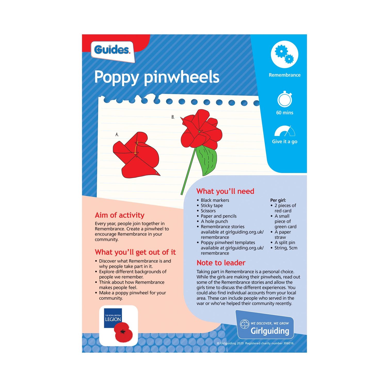 Guides UMA - know myself - poppy pinwheels