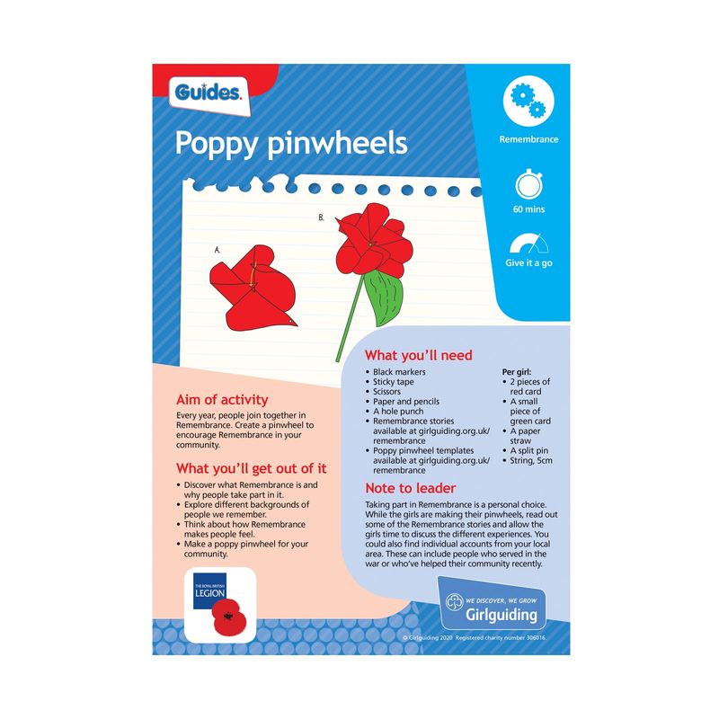 Guides UMA - know myself - poppy pinwheels