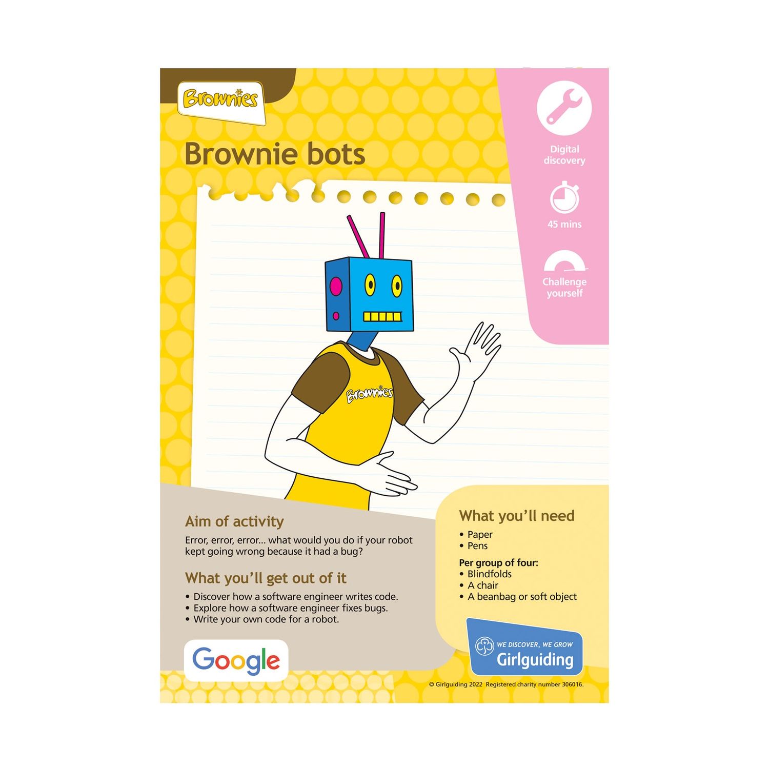 Brownies UMA - skills for my future -  digital discovery - brownie bots