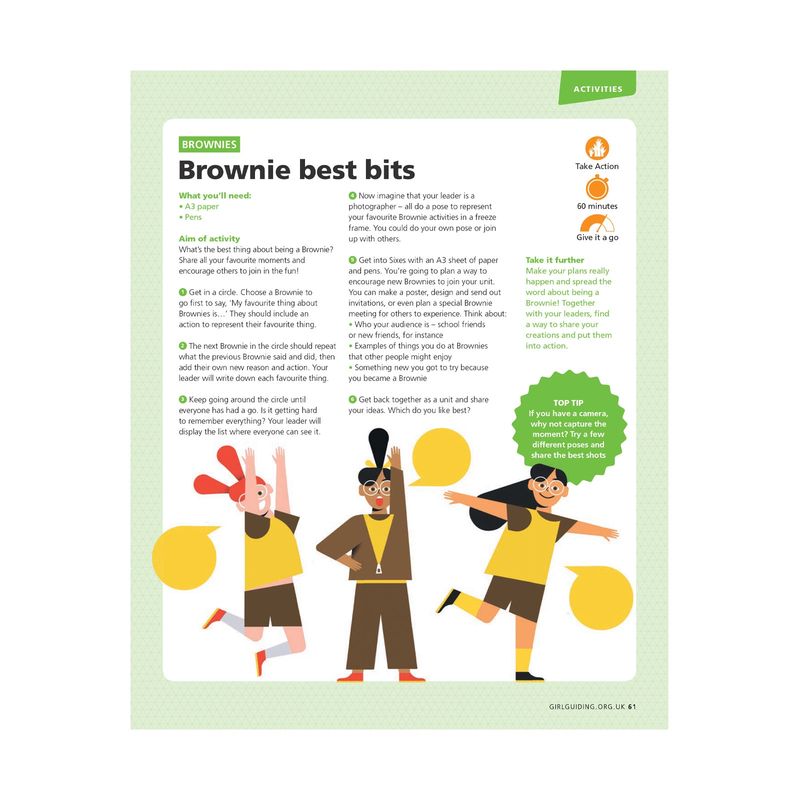 Brownies UMA - take action - brownie best bits