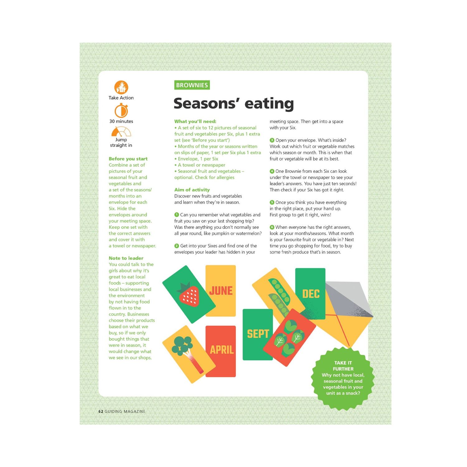 Brownies UMA - take action - seasons&#39; eatings