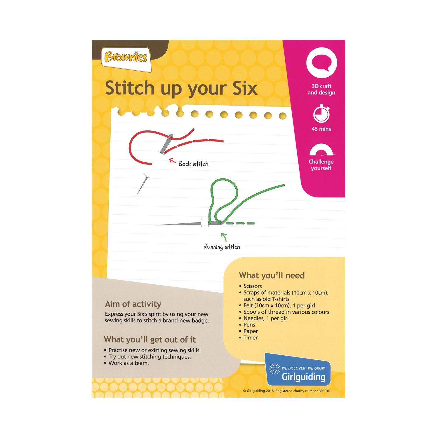 Brownies UMA 3 (stitch up your six)