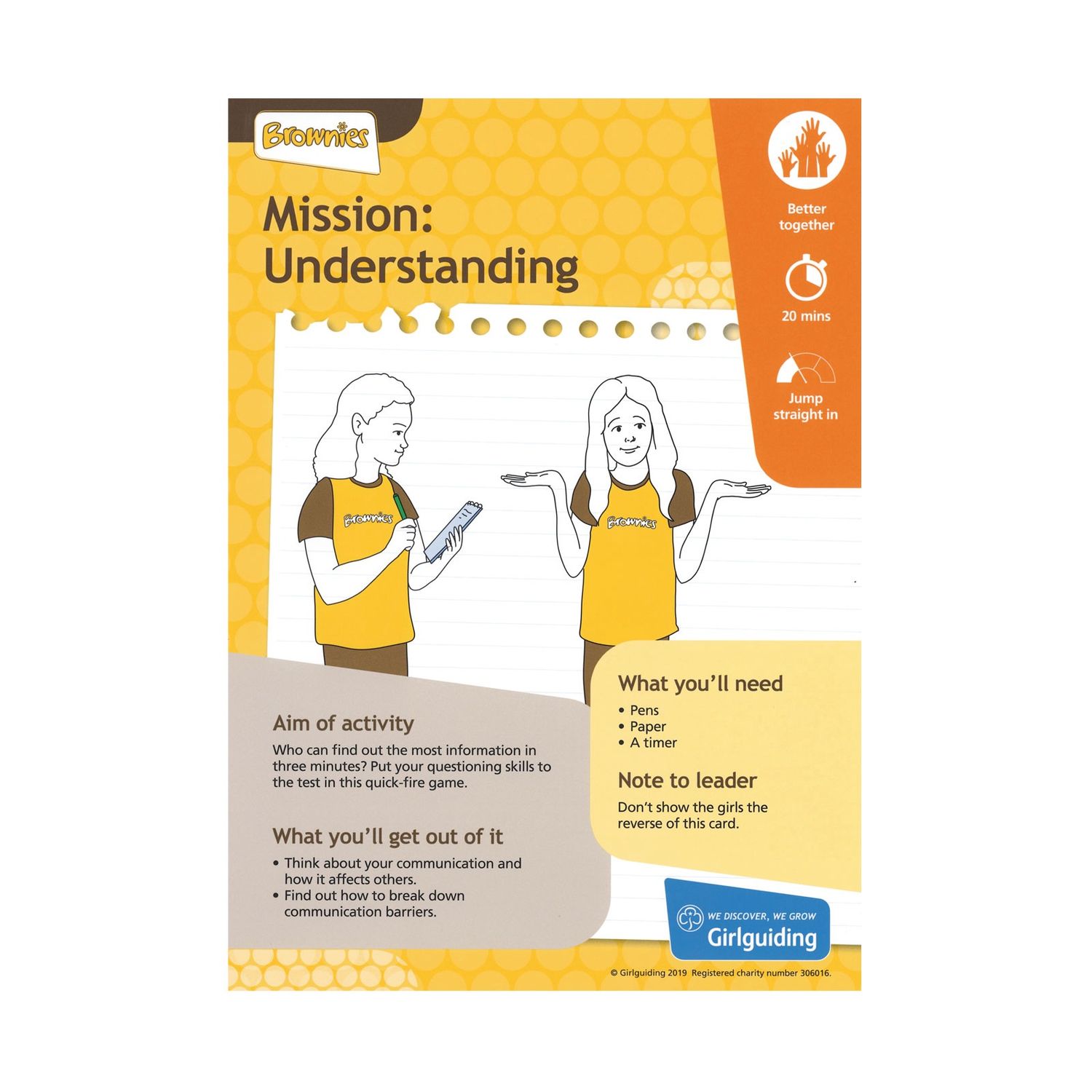 Brownies UMA 6 (mission: understanding Brownies)