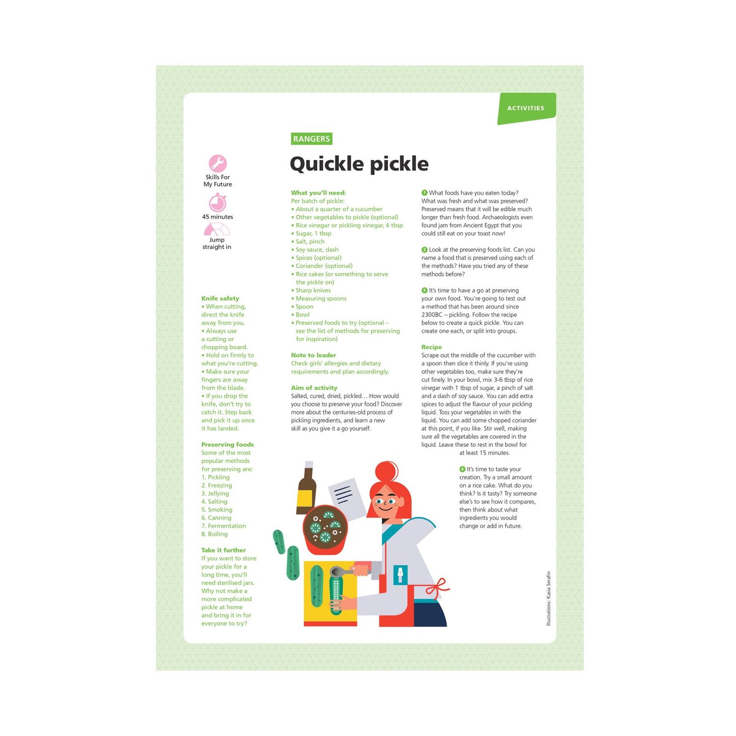 Rangers UMA - skills for my future  - quickle pickle