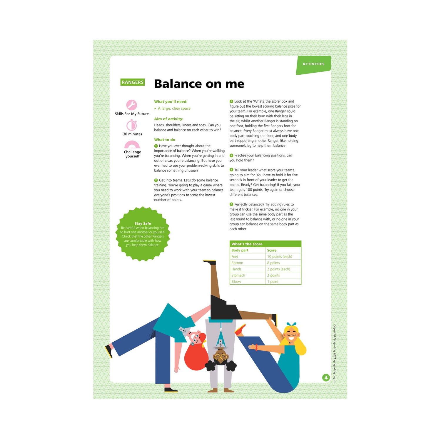 Rangers UMA - skills for my future - balance on me