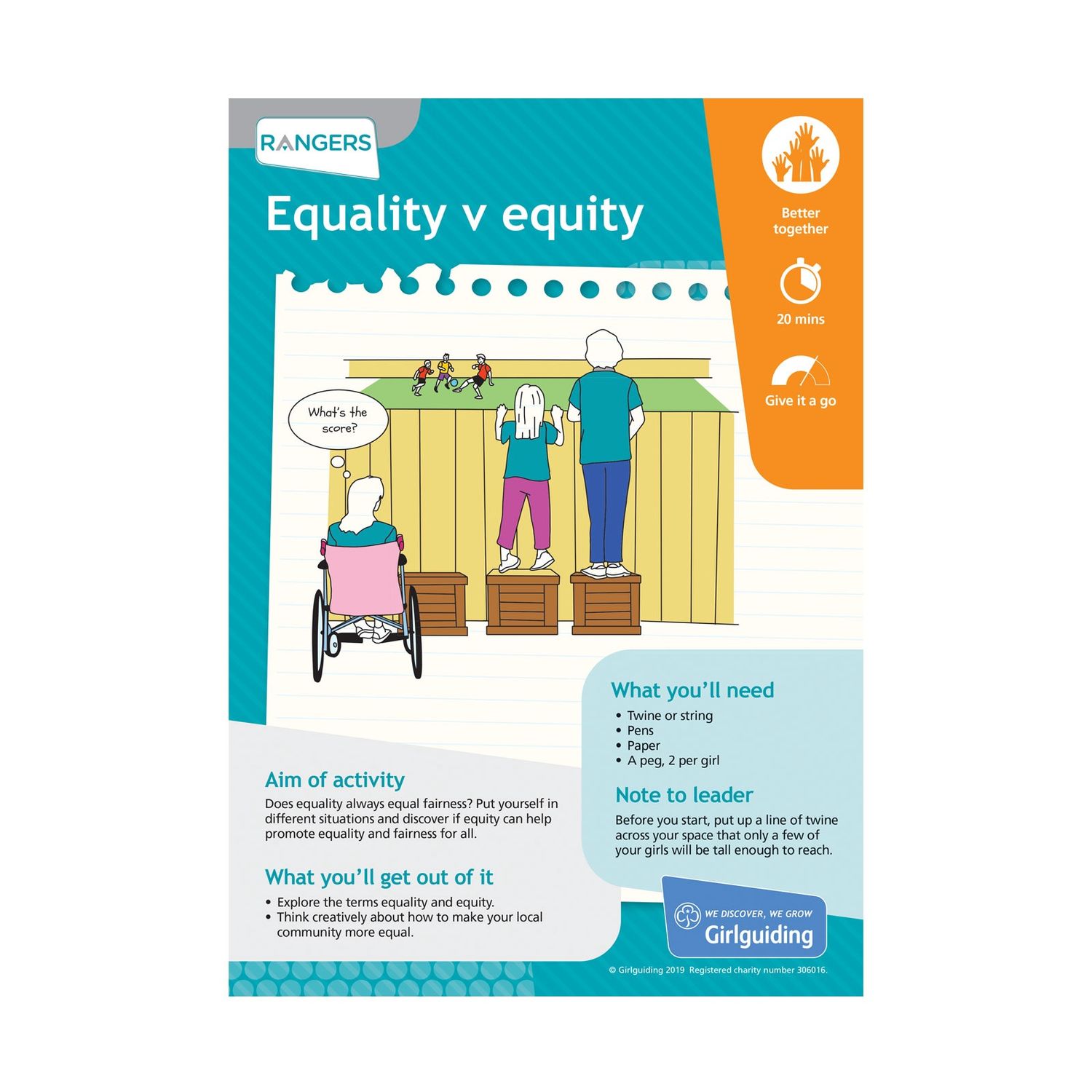 Rangers UMA - take action - equality v equity