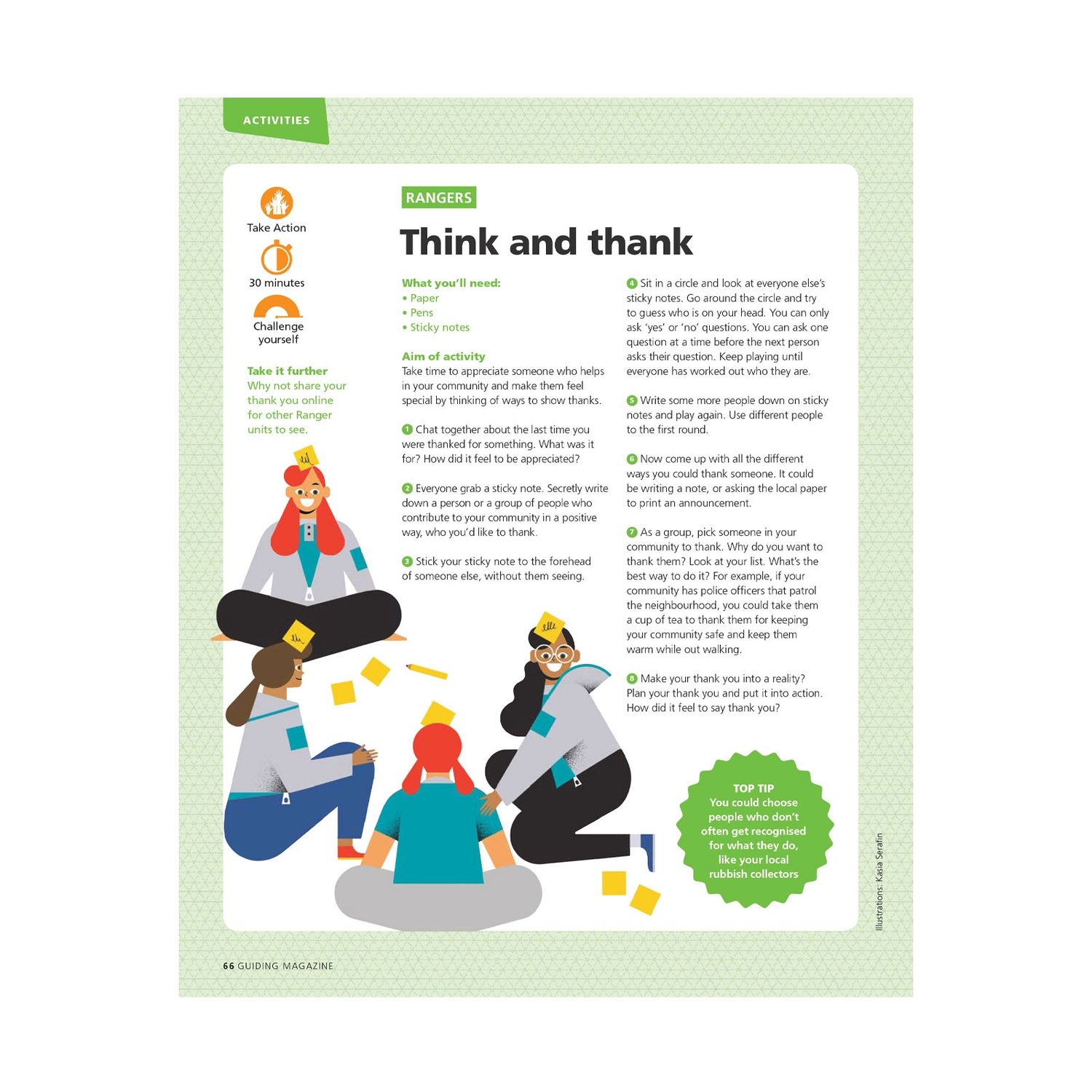 Rangers UMA - take action - think and thank