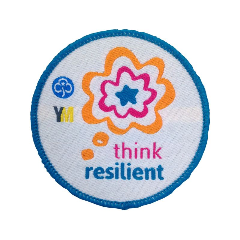 Think resilient woven badge (old trefoil)
