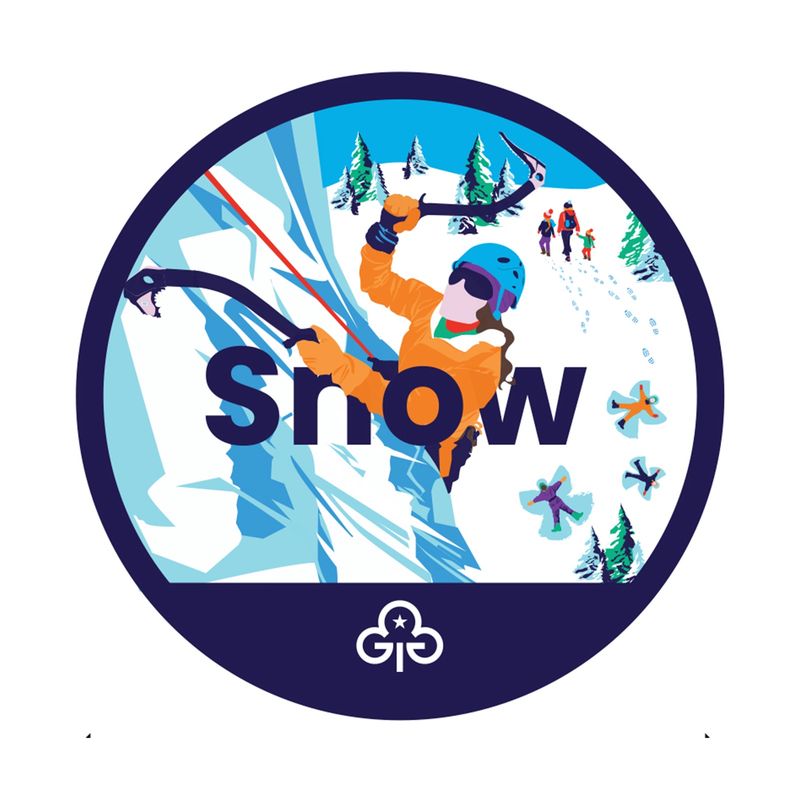 Volunteer snow adventure woven badge