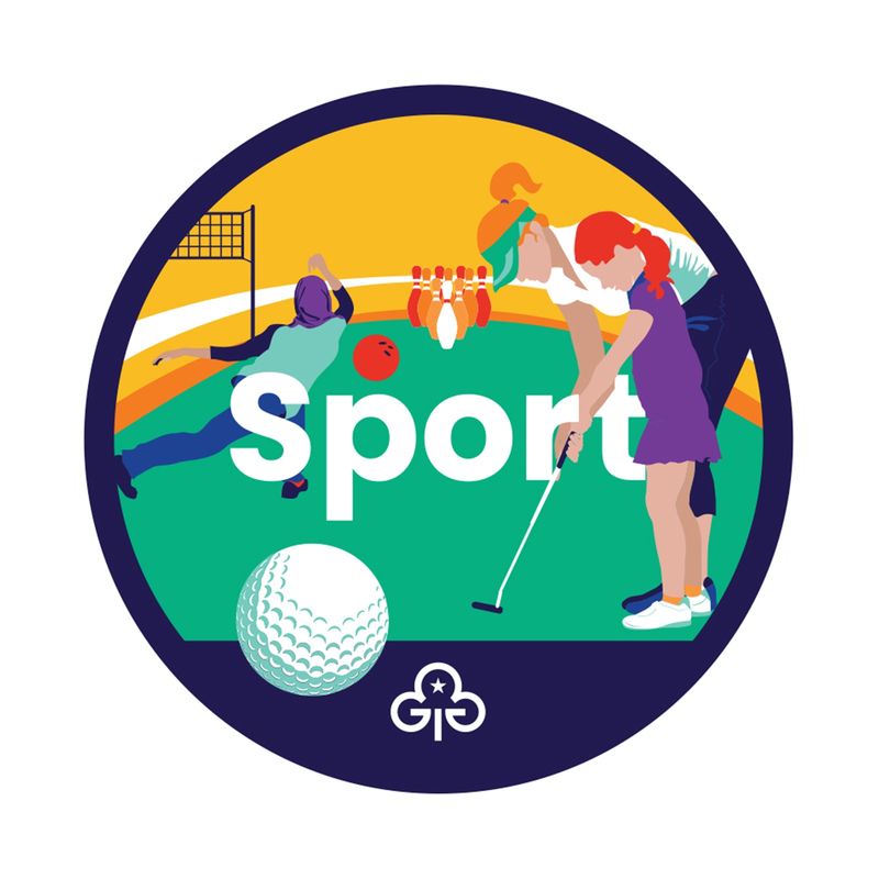 Volunteer sport adventure woven badge