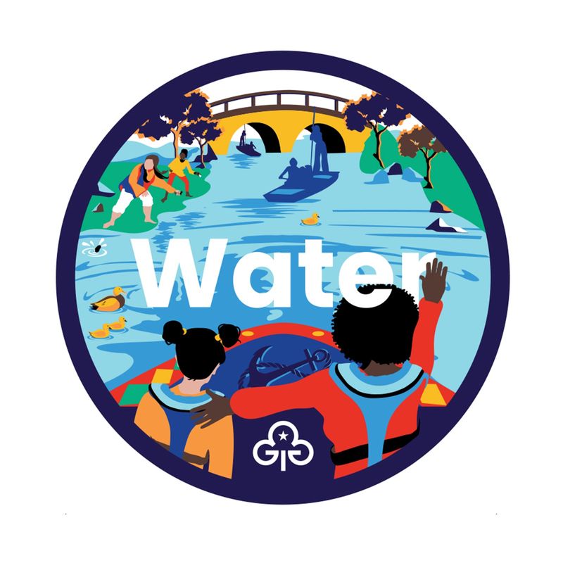 Volunteer water adventure woven badge