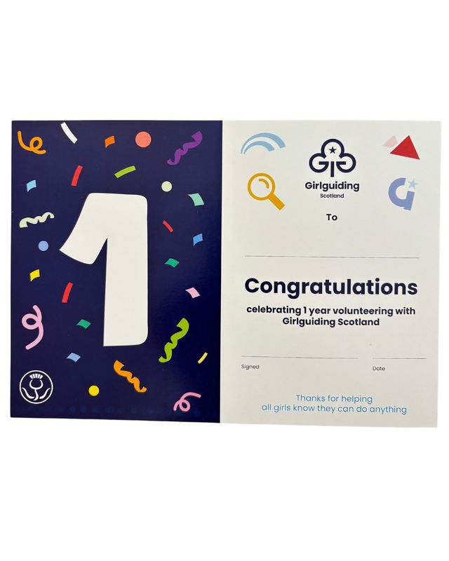 GGS 1 year service certificate