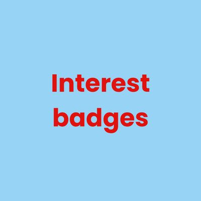 Interest badges