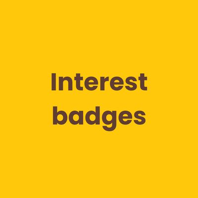 Interest badges