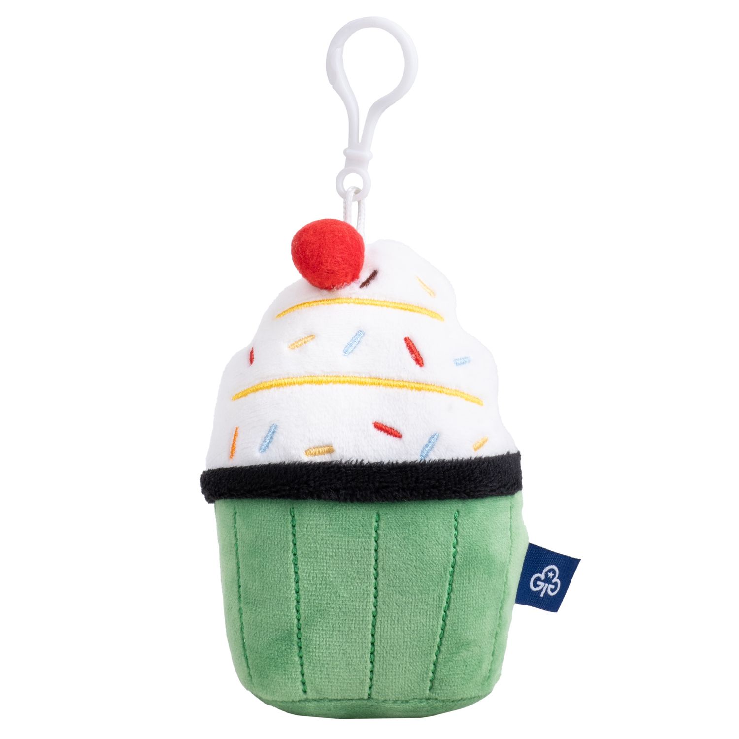 Cupcake plush keyring