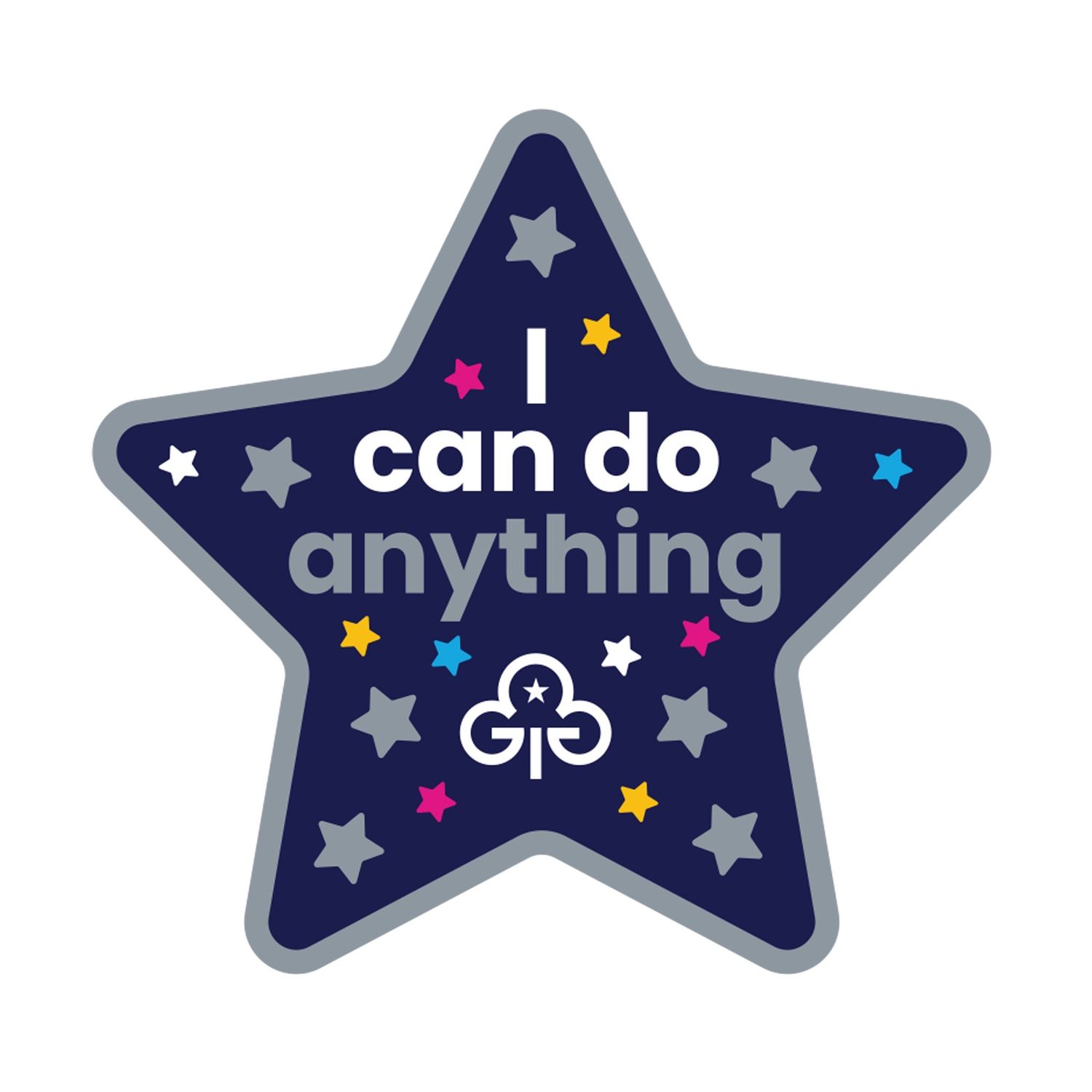 I can do anything woven badge (international day of the girl 2025 badge)
