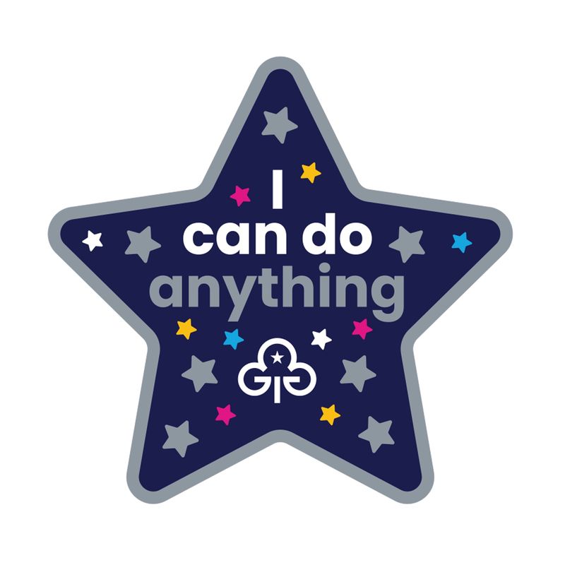 I can do anything woven badge (international day of the girl 2025 badge)