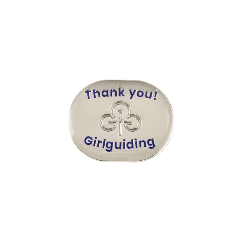 Thank you metal badge