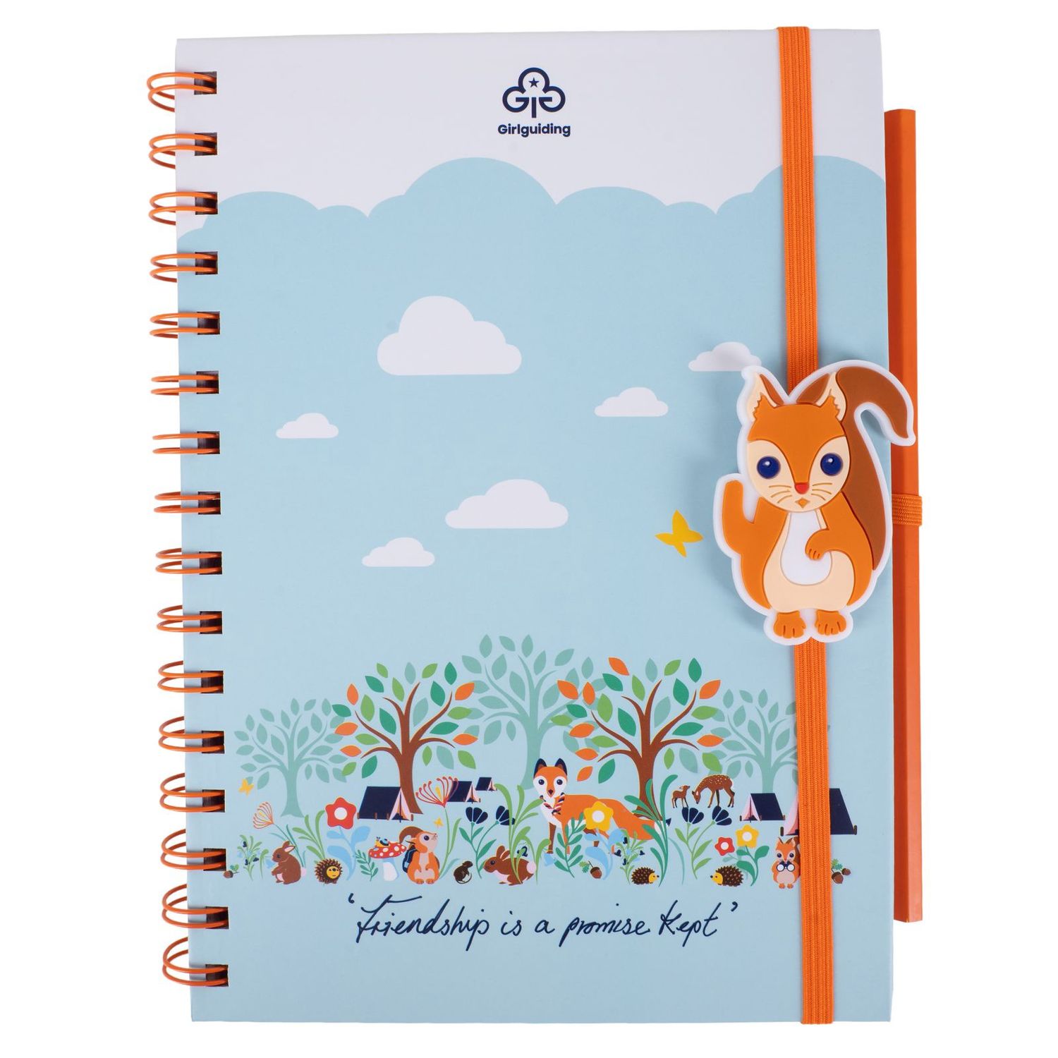 Squirrel notepad and pencil set