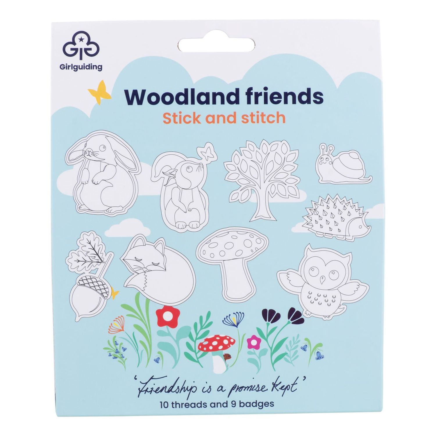 Woodland friends stick and stitch