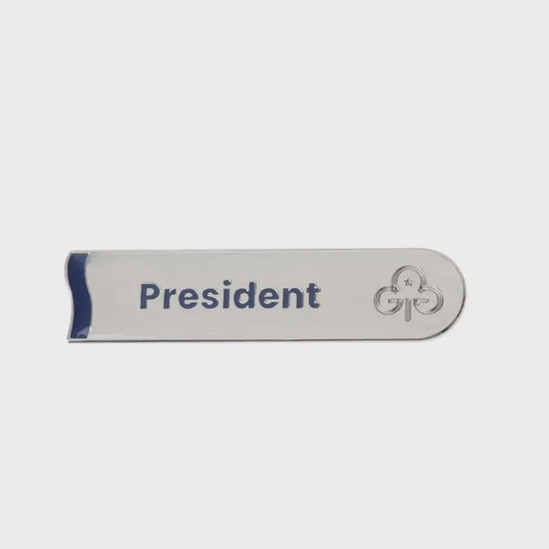 President metal badge
