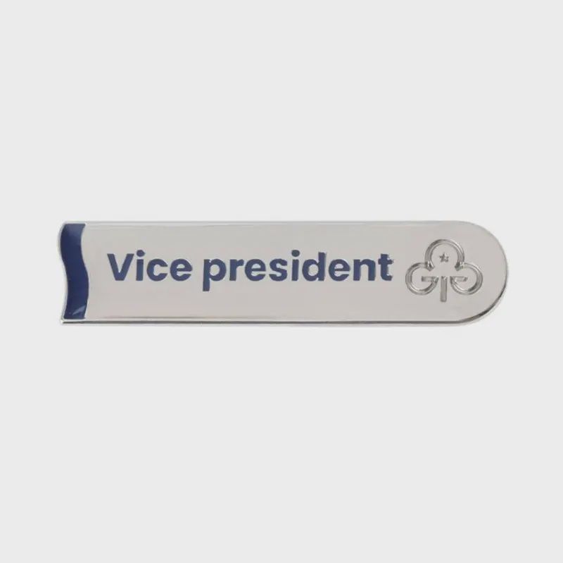 Vice president metal badge