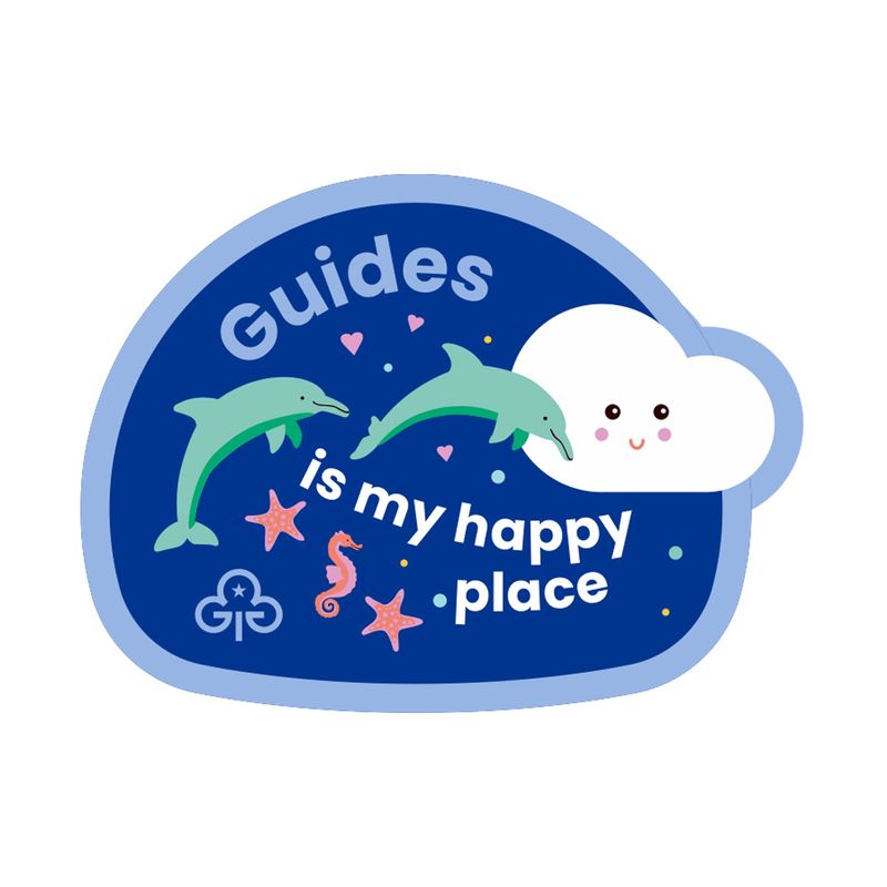 Guides is my happy place badge