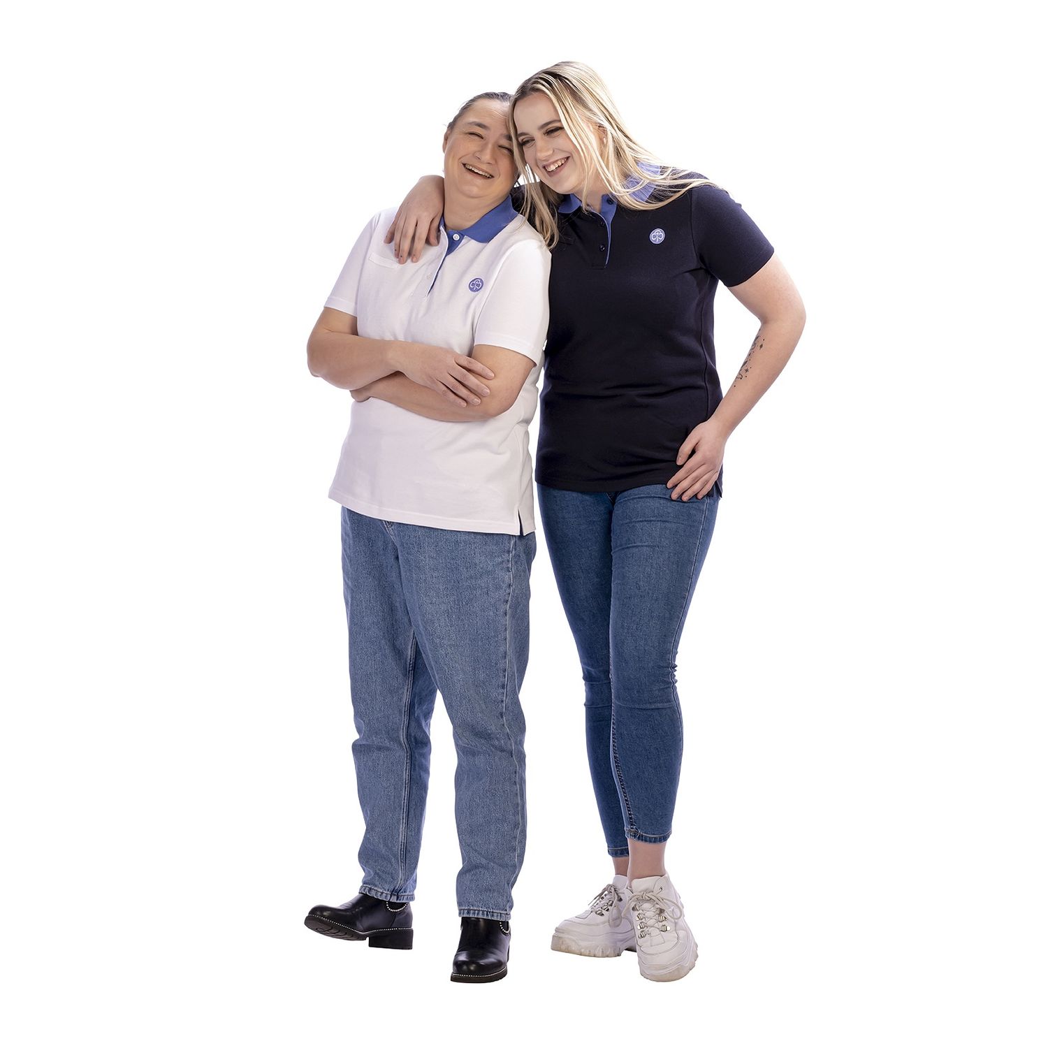 Leader white polo shirt