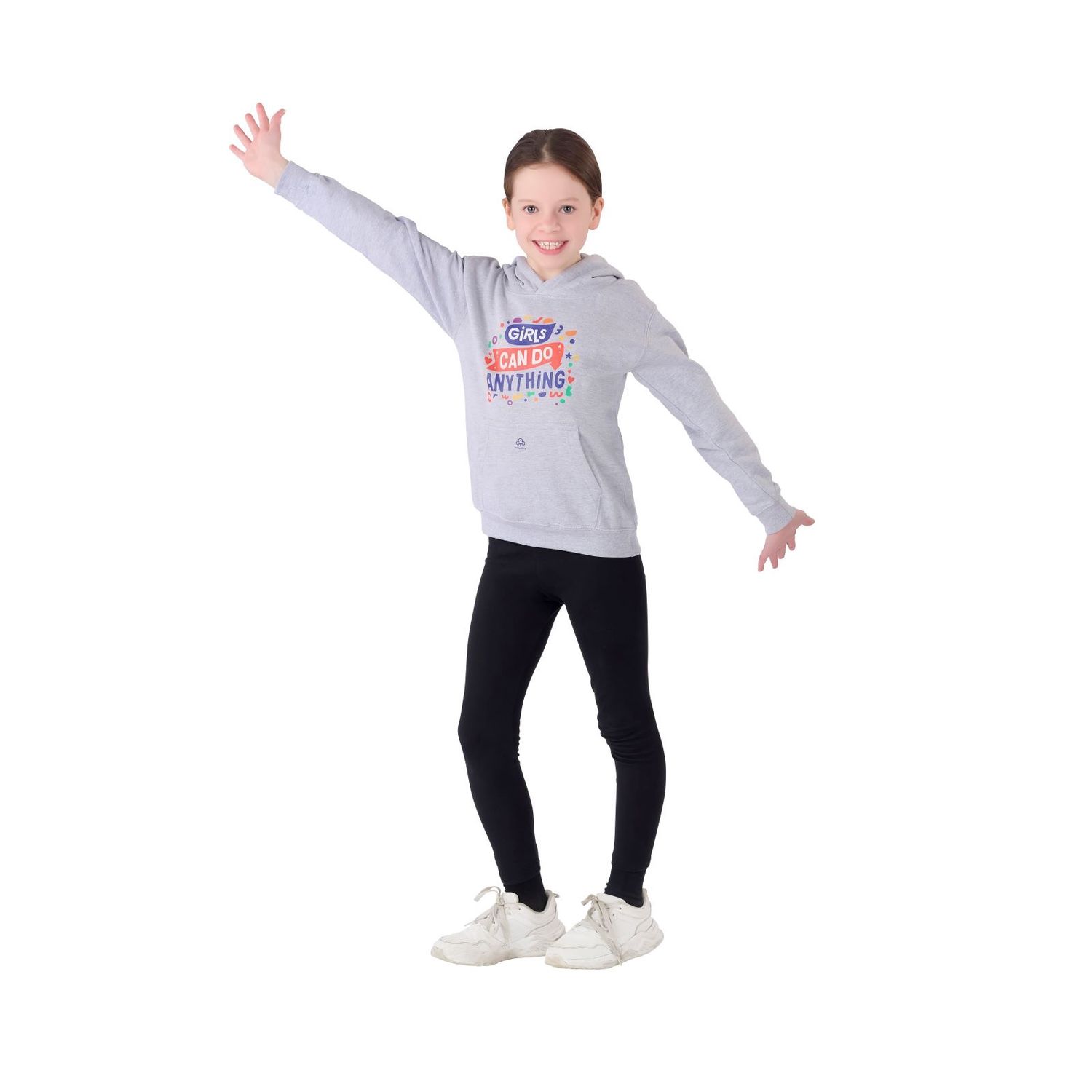 Girls can do anything hoodie (child)