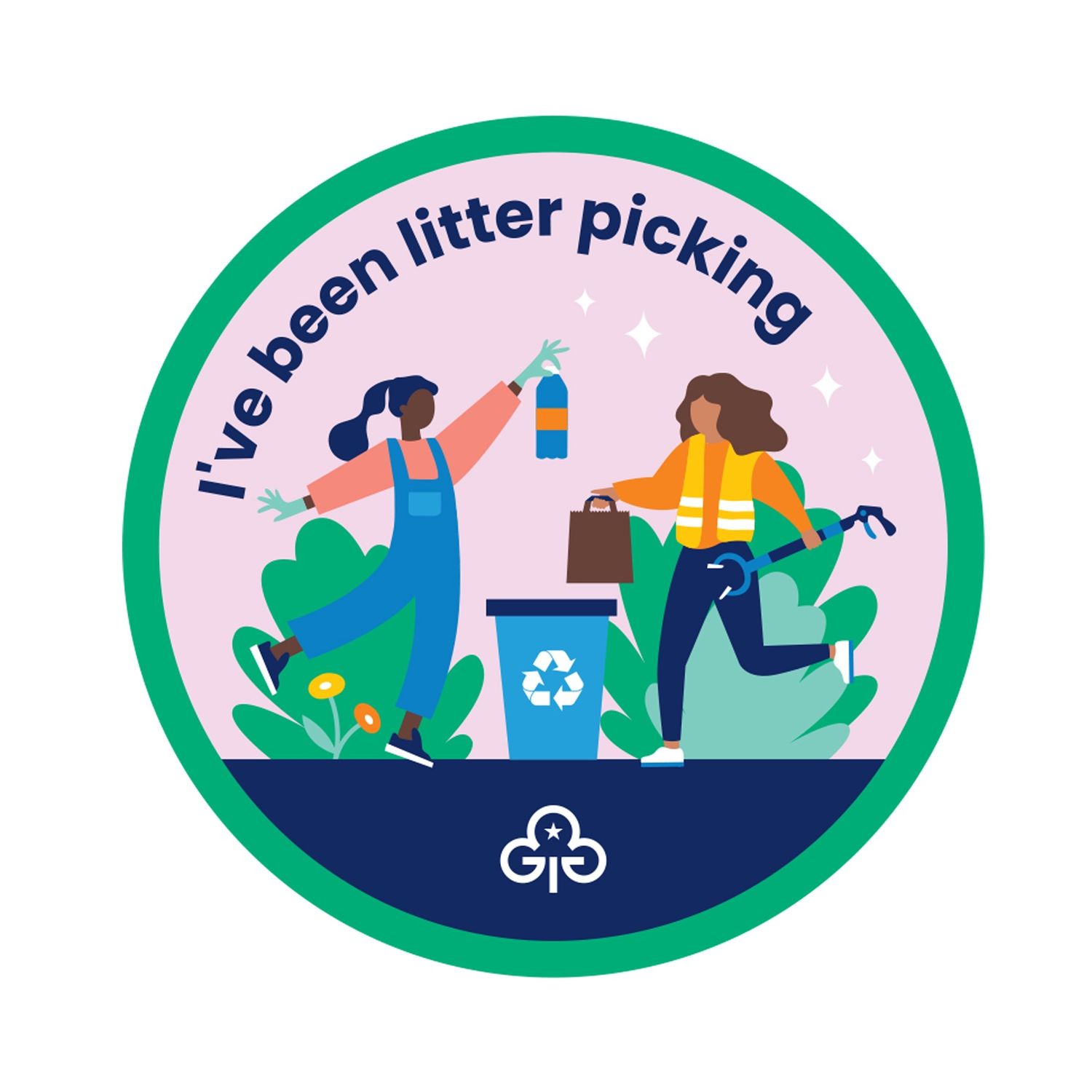 I've been litter picking woven badge