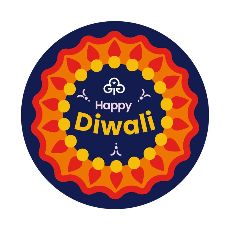 Diwali woven badge