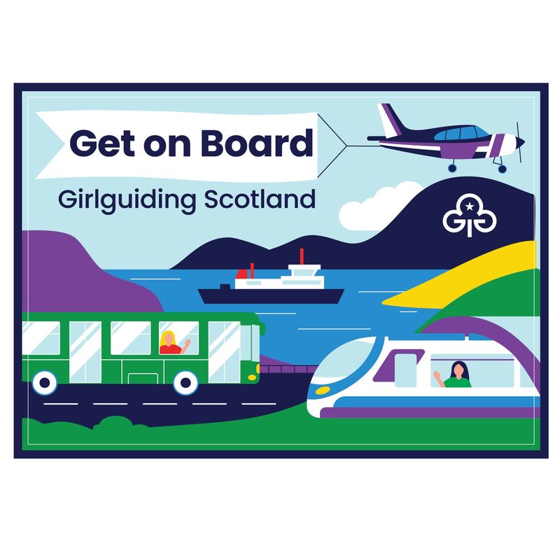 GGS get on board woven badge