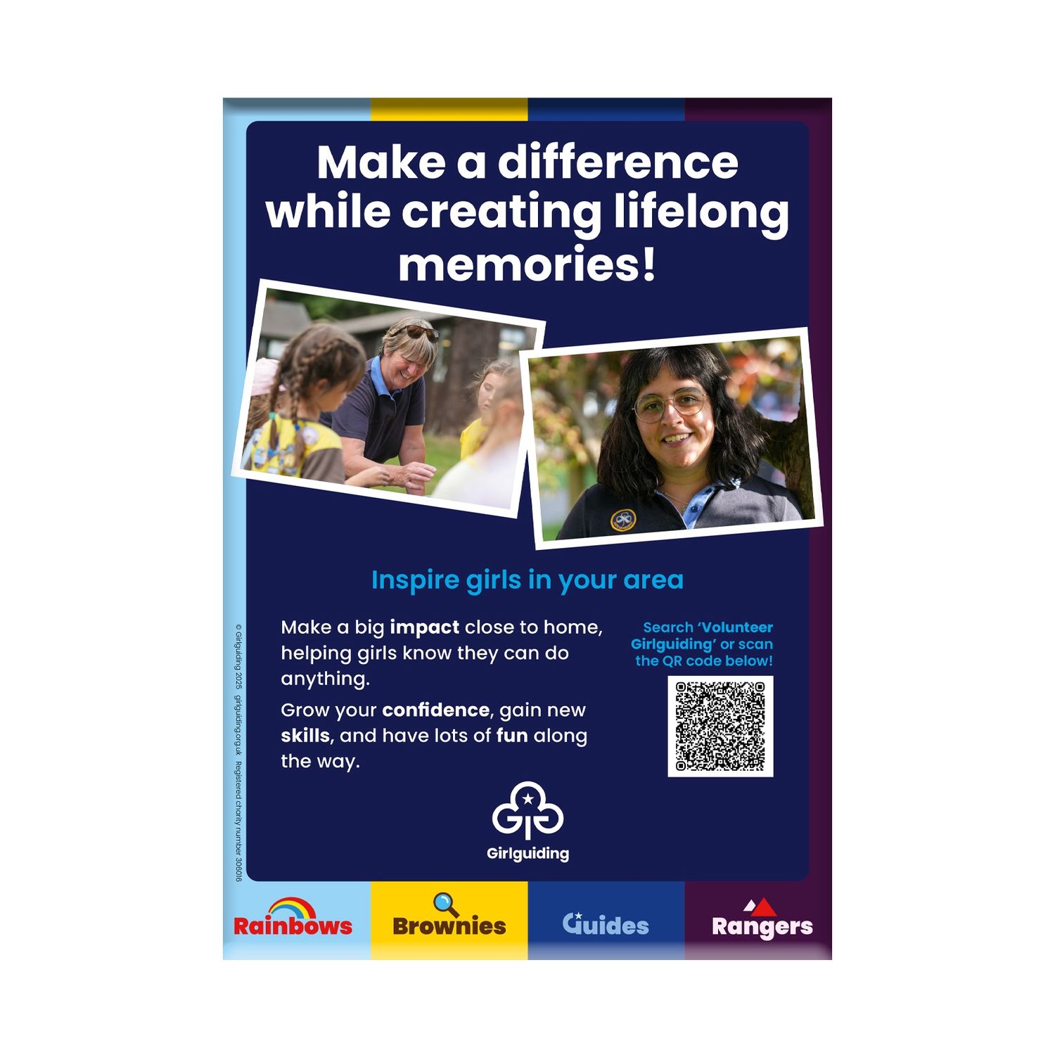 Impact focused volunteer recruitment poster – 10 pack