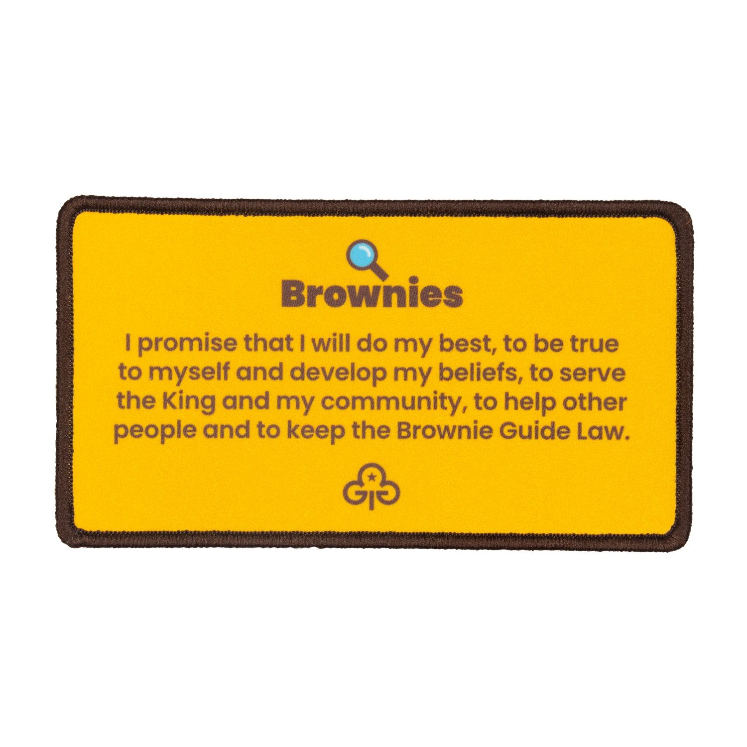 Remember your promise Brownies woven badge