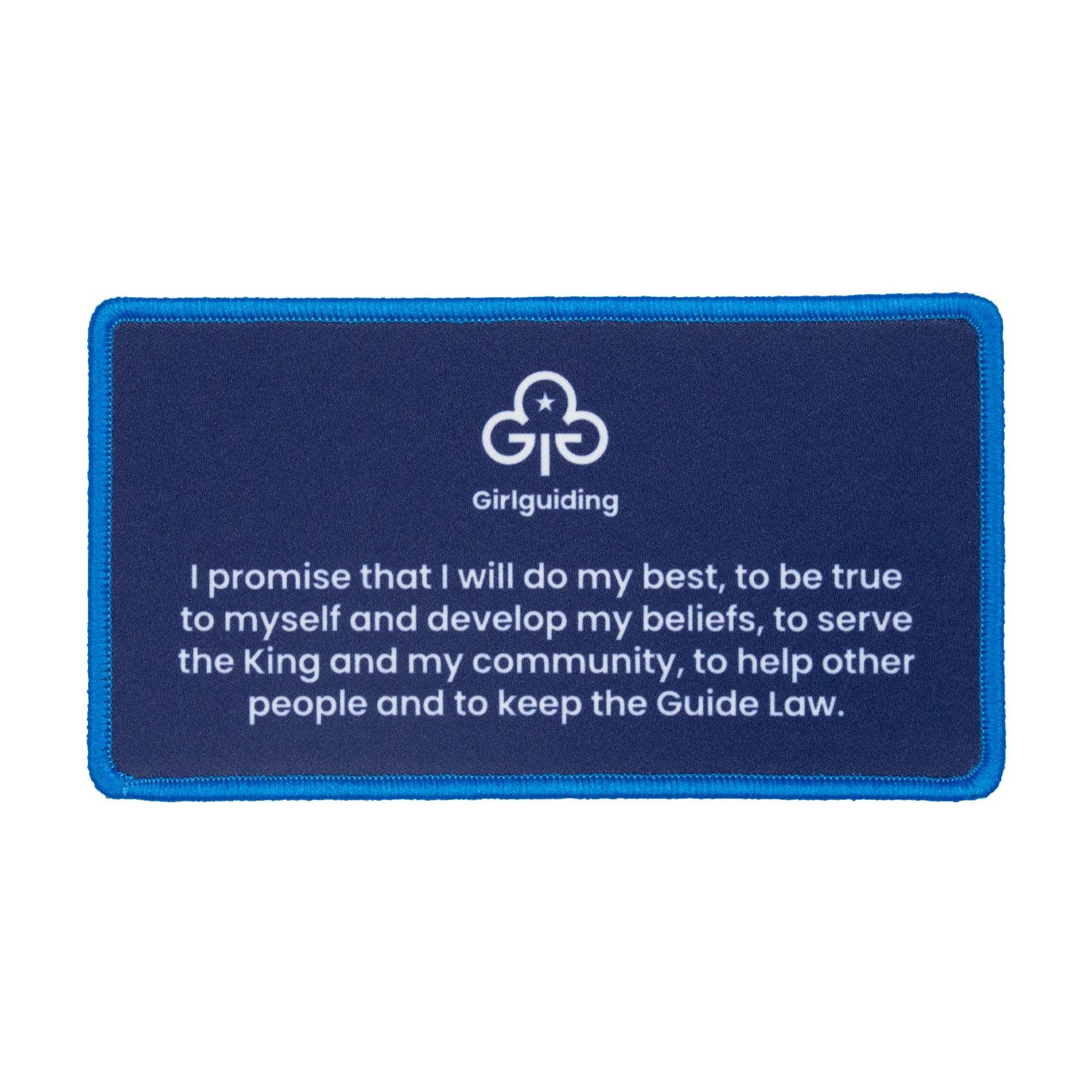 Remember your promise Girlguiding woven badge