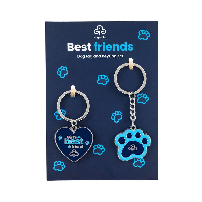 Dog tag and keyring set