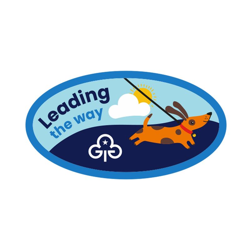 Leading the way woven badge