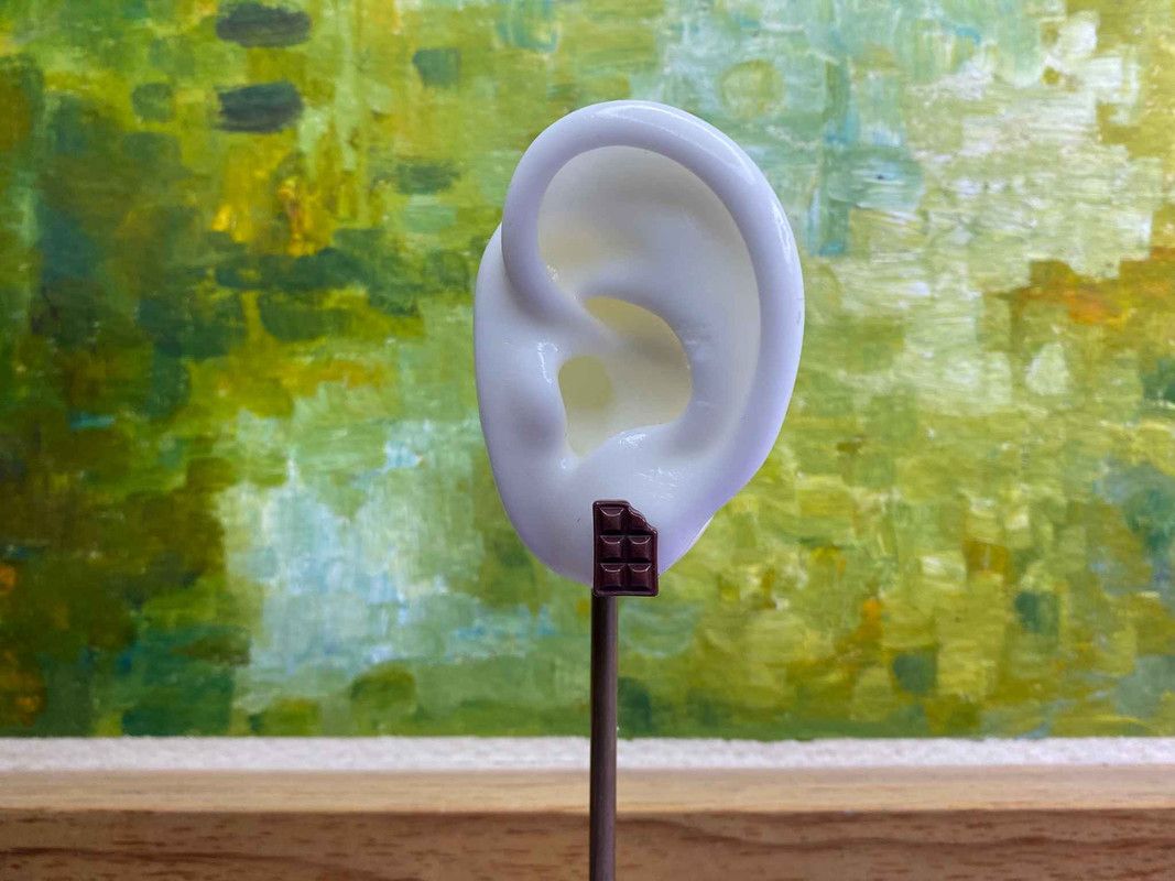Arete barrita de chocolate