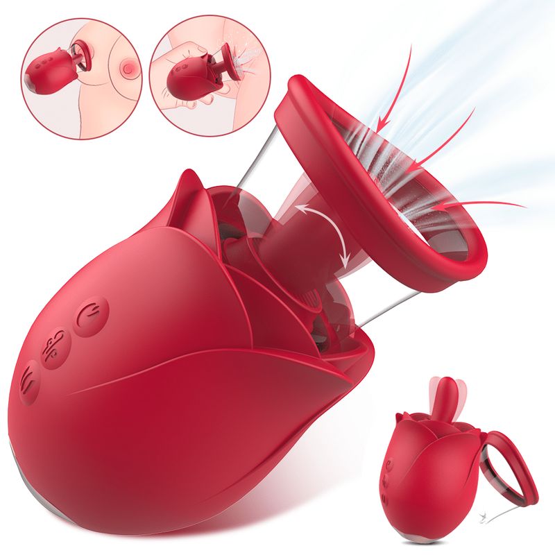 Roselux ™Pleasure Rose Air Suction Licking Vibrator Roselux ™Pleasure Rose Air Suction Licking Vibrator