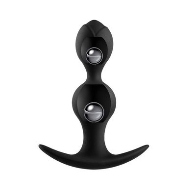 Rose Double Steel Ball Anal Plug