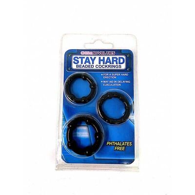 Stay Hard Beaded Stamina Cock Ring Set Stay Hard Beaded Stamina Cock Ring Set