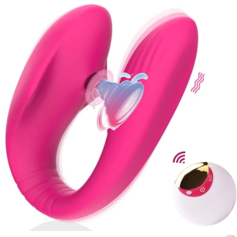 Diversion Couples Sucking Vibrator With Remote Control