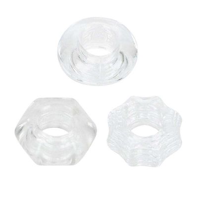 3 Pack Crystal Cock Ring Set