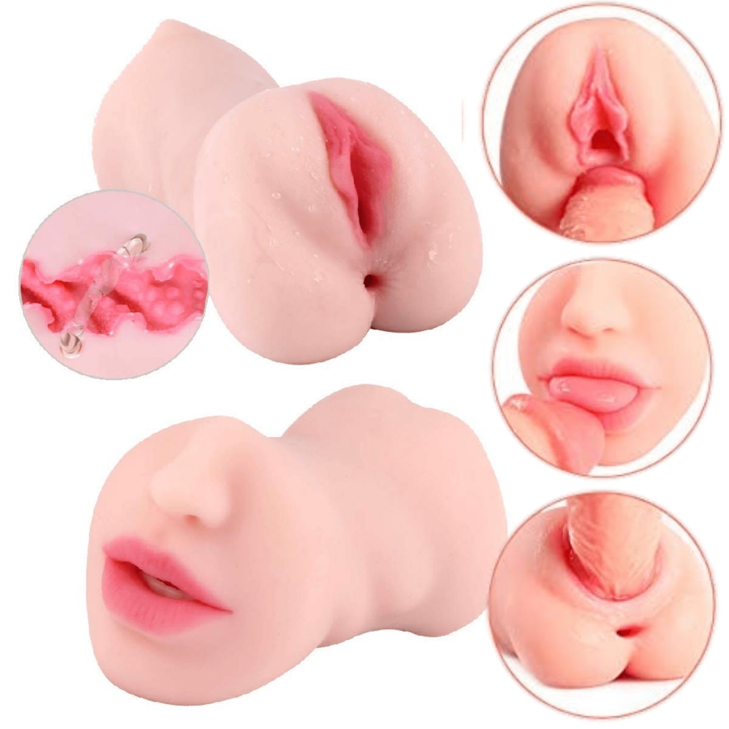 3 in 1 Happy Endings Masturbator
