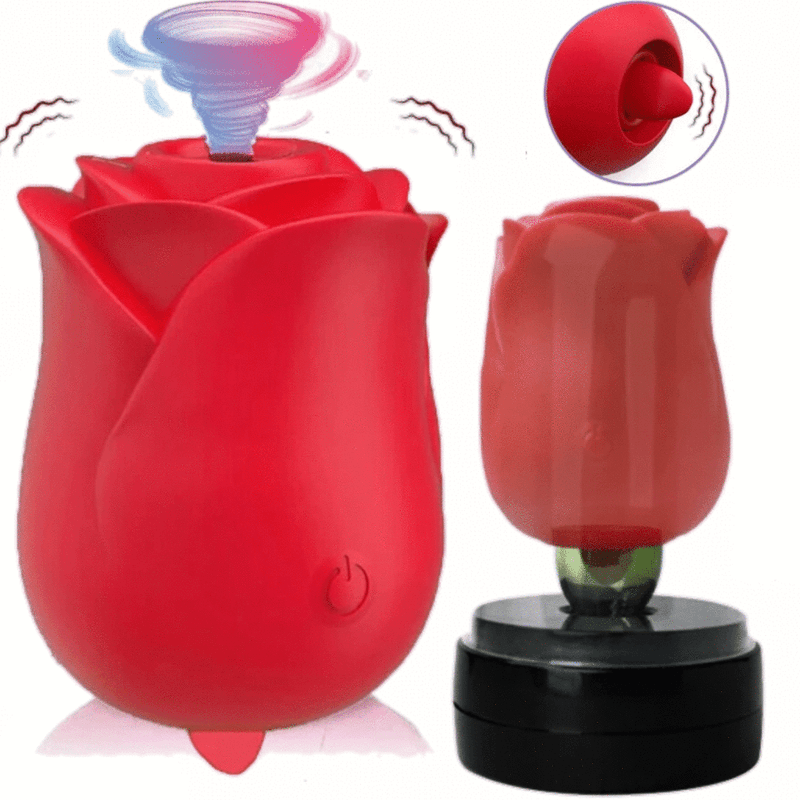 3 in 1 La-Rosa Sucking Licking Vibrator 3 in 1 La-Rosa Sucking Licking Vibrator