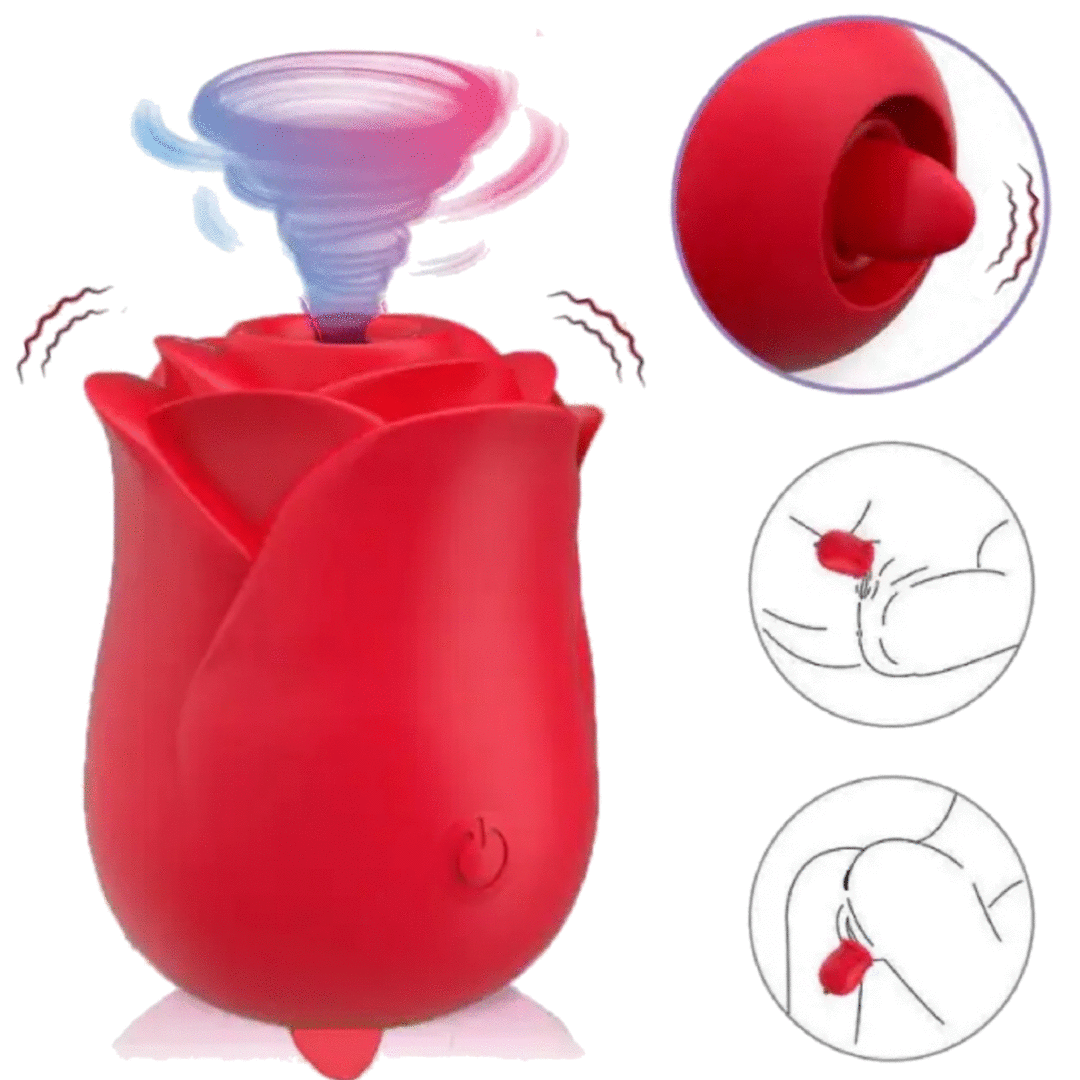 3 in 1 La-Rosa Sucking Licking Vibrator